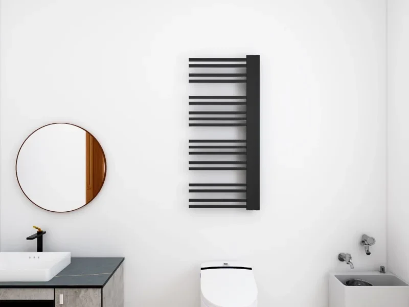 Radiator calorifer Arezzo Design portprosop BLACK LINE 1200x502x85 mm negru mat
