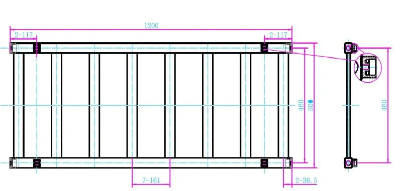 Radiator calorifer Arezzo Design portprosop CUBE CHROME 1200x500mm – crom
