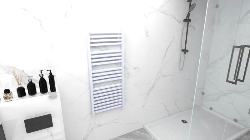 Radiator calorifer Arezzo Design portprosop DUO WHITE 1200x500mm – alb lucios