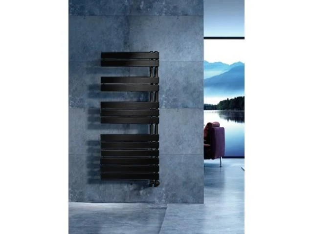 Radiator calorifer Arezzo Design portprosop HORIZONT BLACK 1355x550x100 mm negru mat