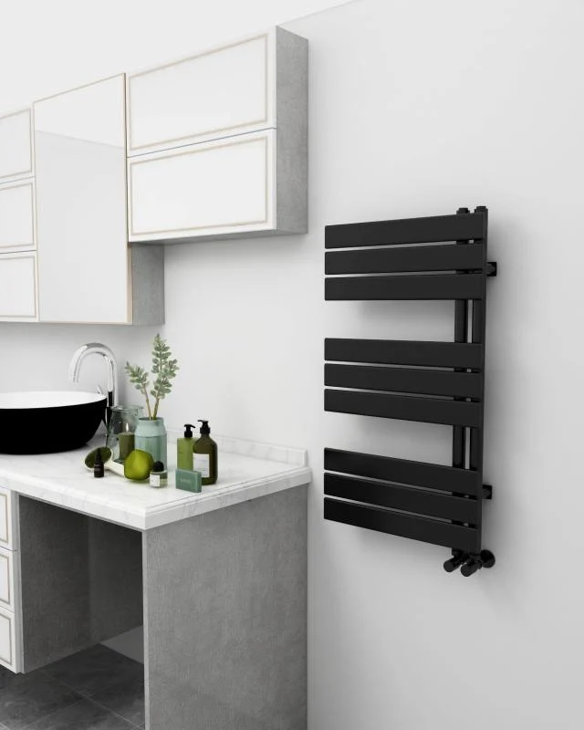 Radiator calorifer Arezzo Design portprosop HORIZONT BLACK 900x500 mm negru mat