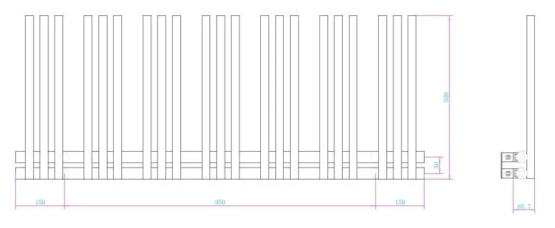 Radiator calorifer Arezzo Design portprosop LINEAR BLACK 1250x500x105 mm negru mat