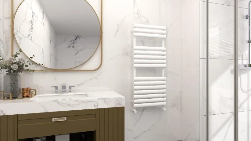 Radiator calorifer Arezzo Design portprosop MOON WHITE 1200x500x100 mm alb lucios