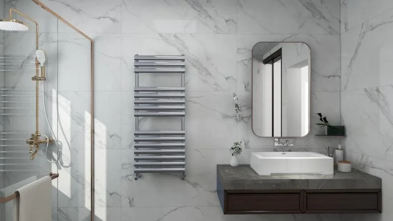 Radiator calorifer Arezzo Design portprosop MOON CHROME 1200×500x100 crom