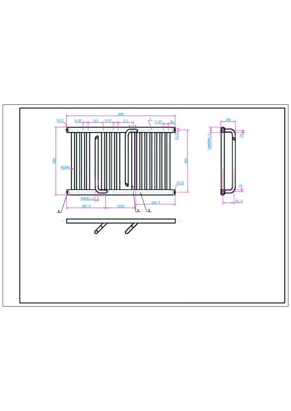 Radiator calorifer Arezzo Design portprosop SMART WHITE 800x500x160 mm alb lucios