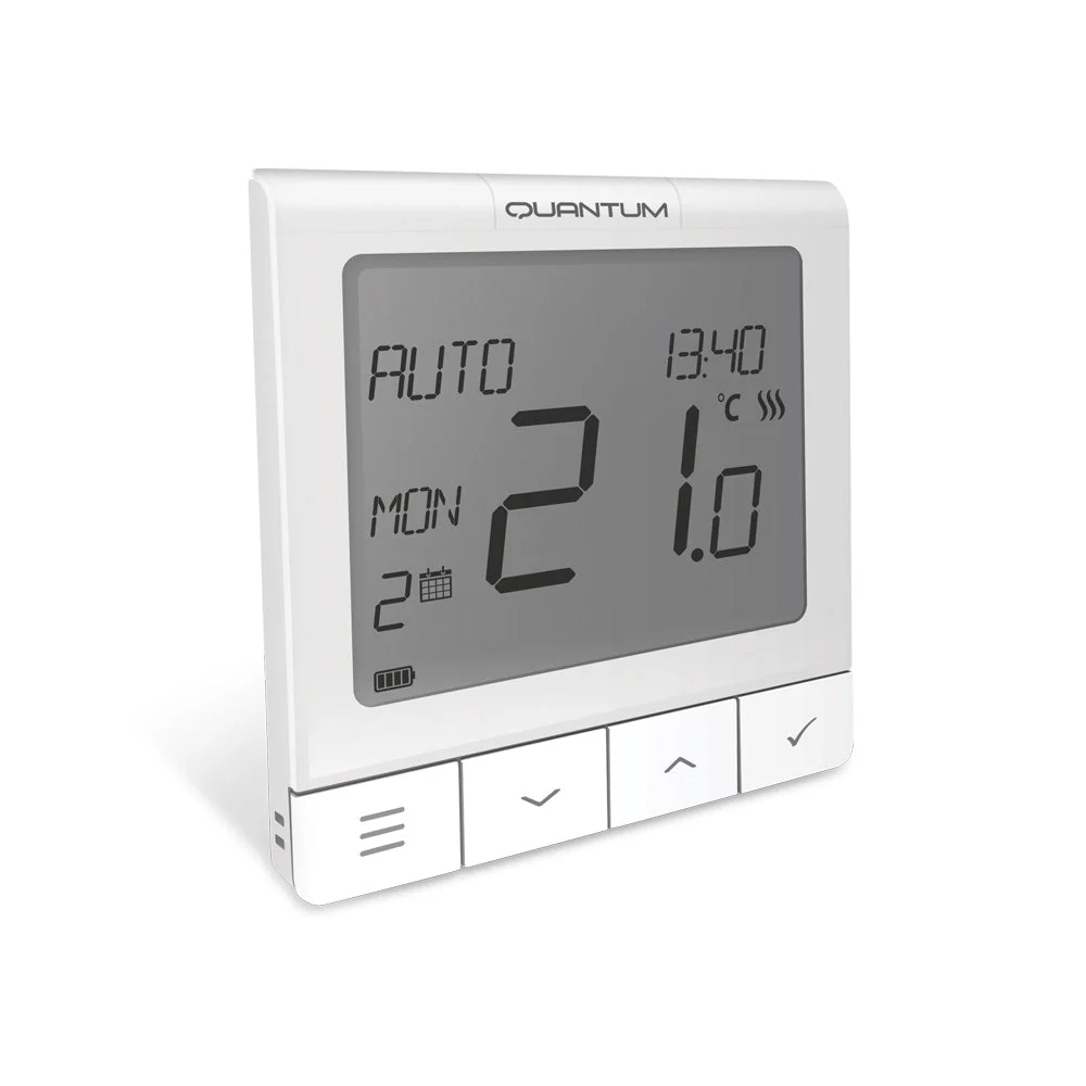 Termostat seria Quantum cu radio comanda, ecran extins si functii avansate, Salus