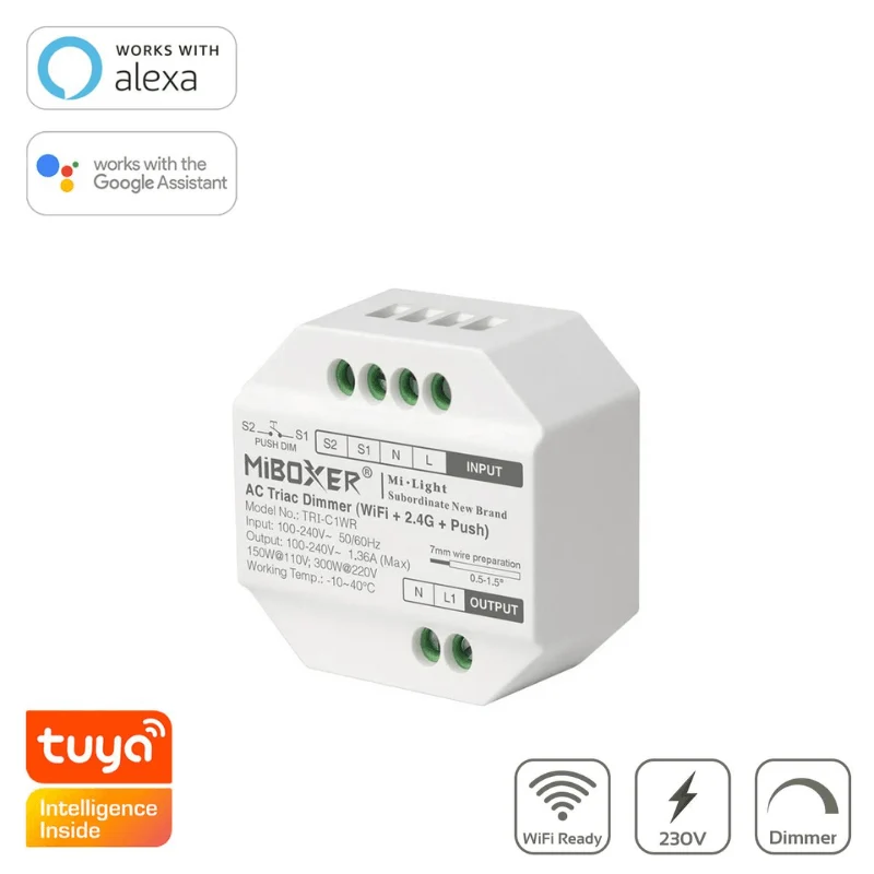 Dimmer triac MONO 100-240V AC 1.36A TRI-C1 Mi-Light