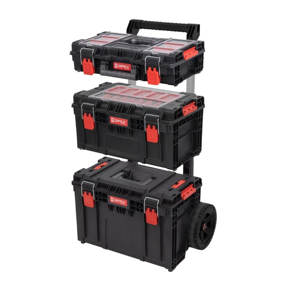 Set de cutii pentru scule cu roti Qbrick PRIME 2 BLACK