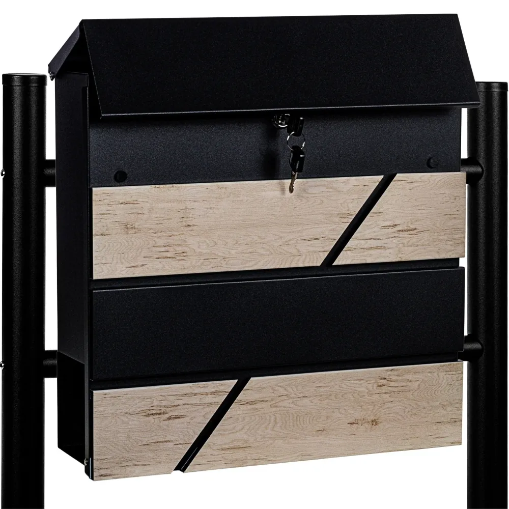 Cutie postala, picioare, lemn/ negru, Florenta