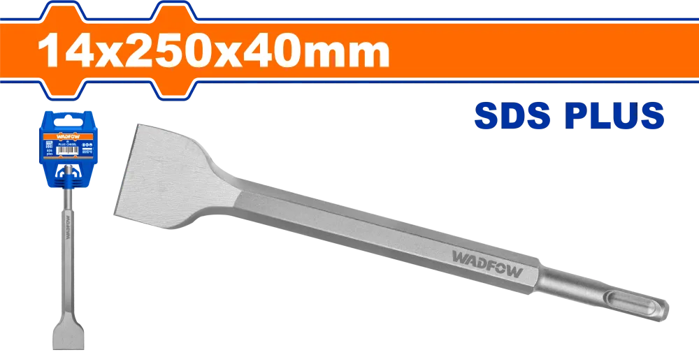Dalta pentru beton Wadfow, prindere SDS, otel Cr-V, dimensiuni 14x250x40mm, drept