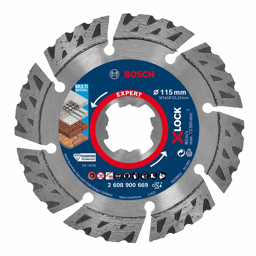 Disc de diamant expert Bosch X-LOCK multimaterial