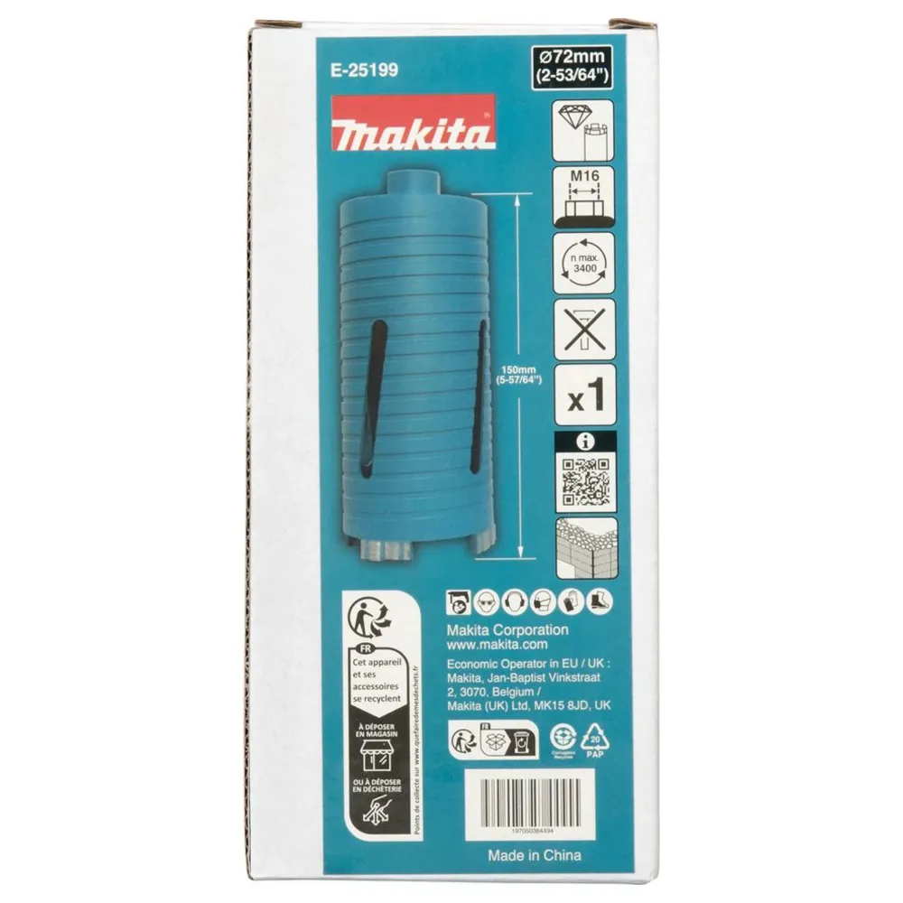 Coroana de diamant Makita E-25199 72x150mm M16