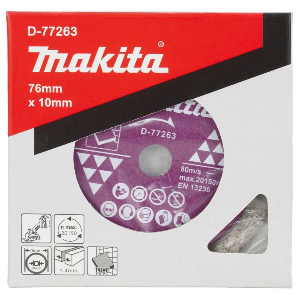 Disc de diamant Makita D-77263 pentru plăci de 76 mm