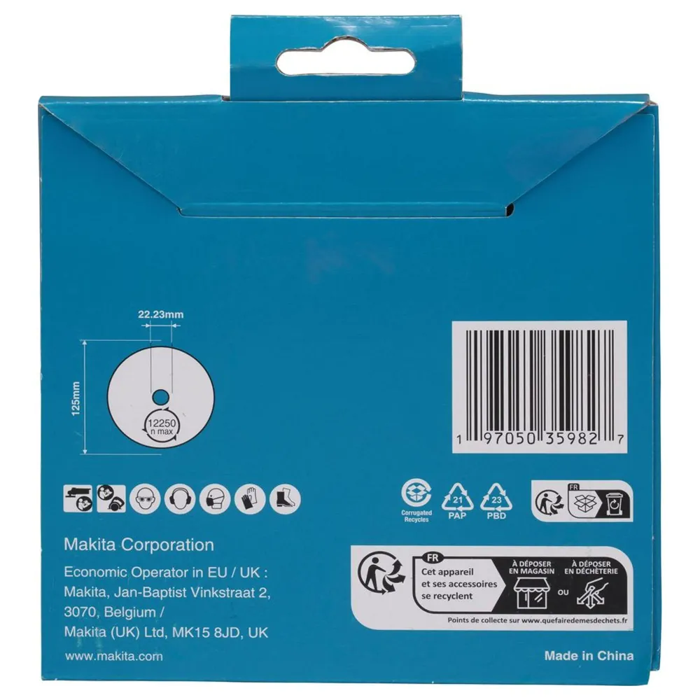 Disc de diamant Makita D-80167 Marmură Granit 125mm