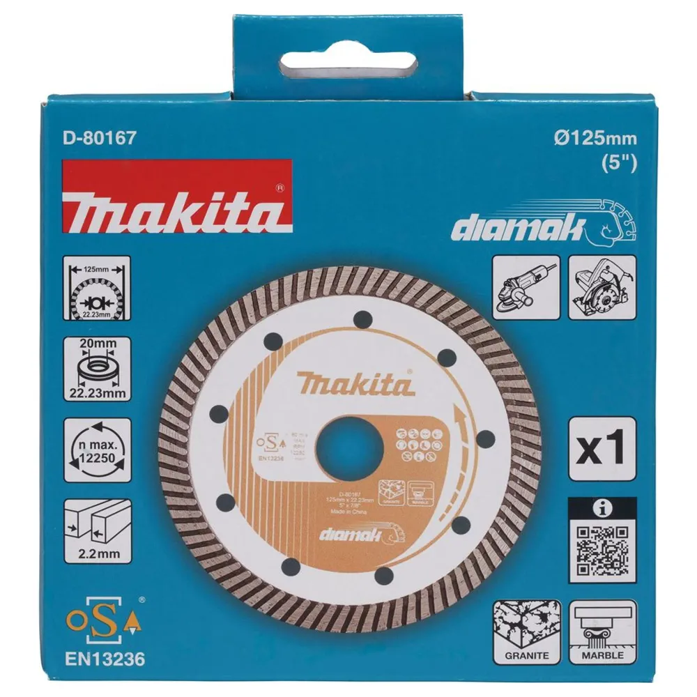 Disc de diamant Makita D-80167 Marmură Granit 125mm