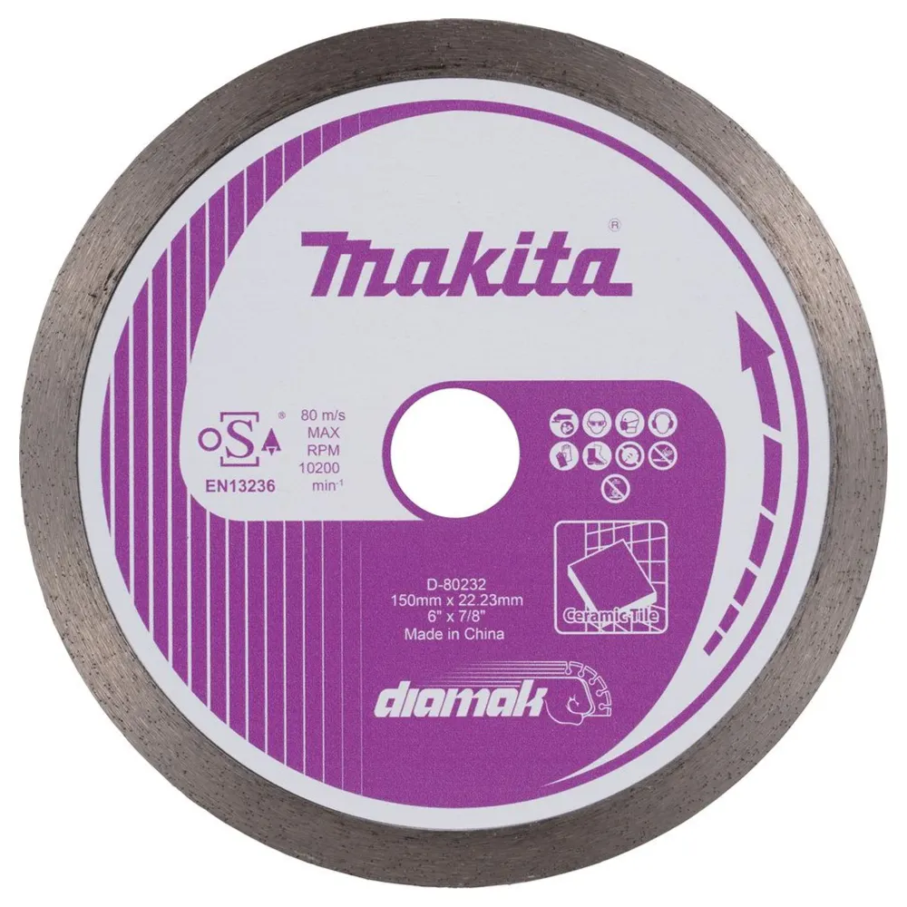 Disc de diamant Makita D-80232 Coroană continuă de 150 mm