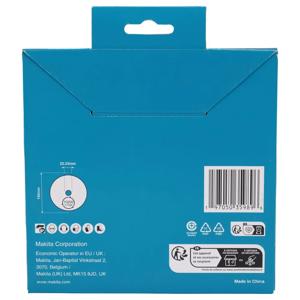Disc de diamant Makita D-80232 Coroană continuă de 150 mm