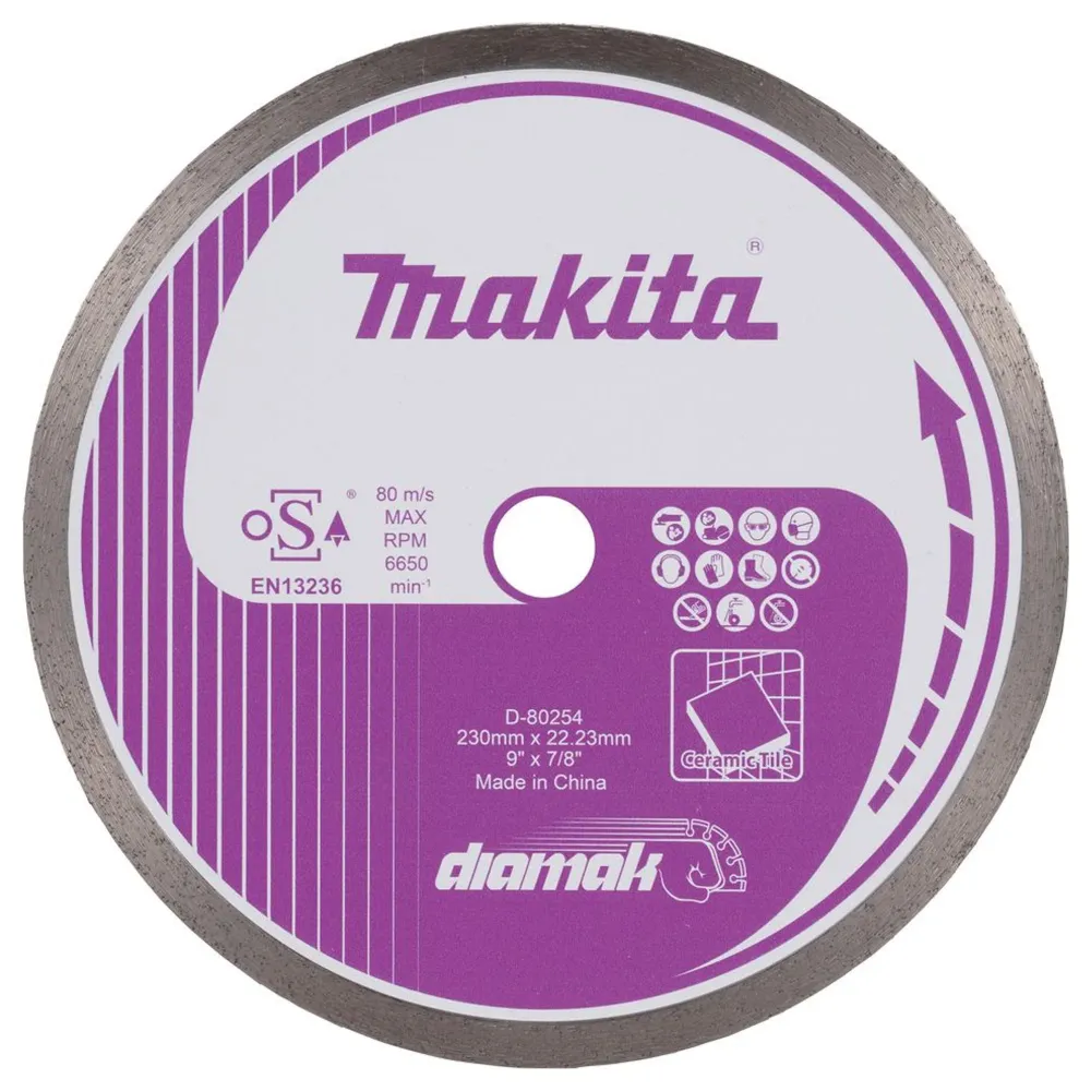 Disc de diamant Makita D-80254 Coroană continuă de 230 mm