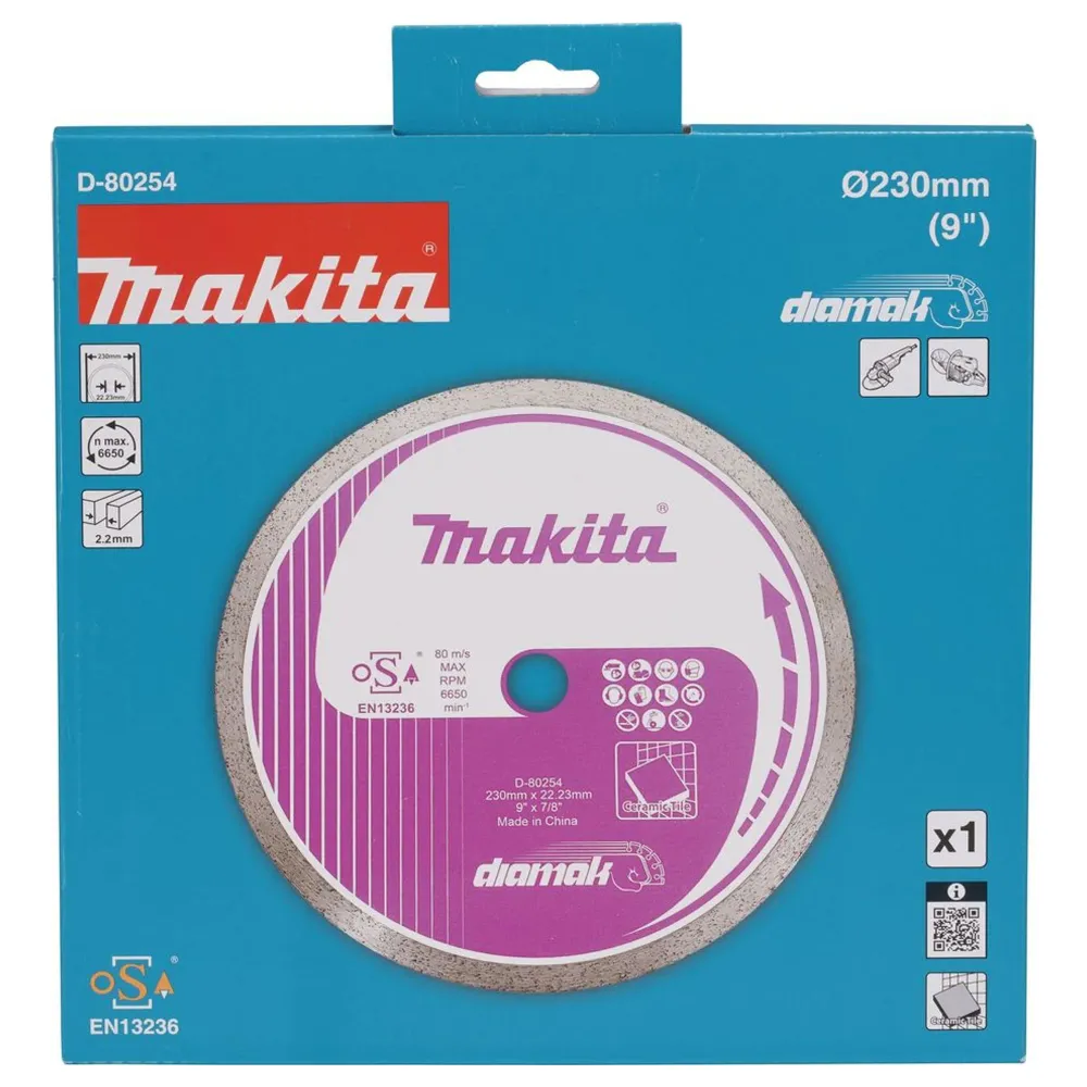 Disc de diamant Makita D-80254 Coroană continuă de 230 mm
