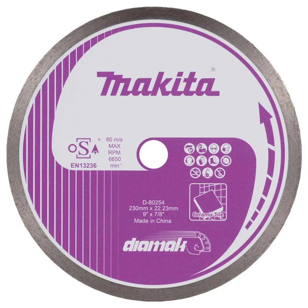 Disc de diamant Makita D-80254 Coroană continuă de 230 mm