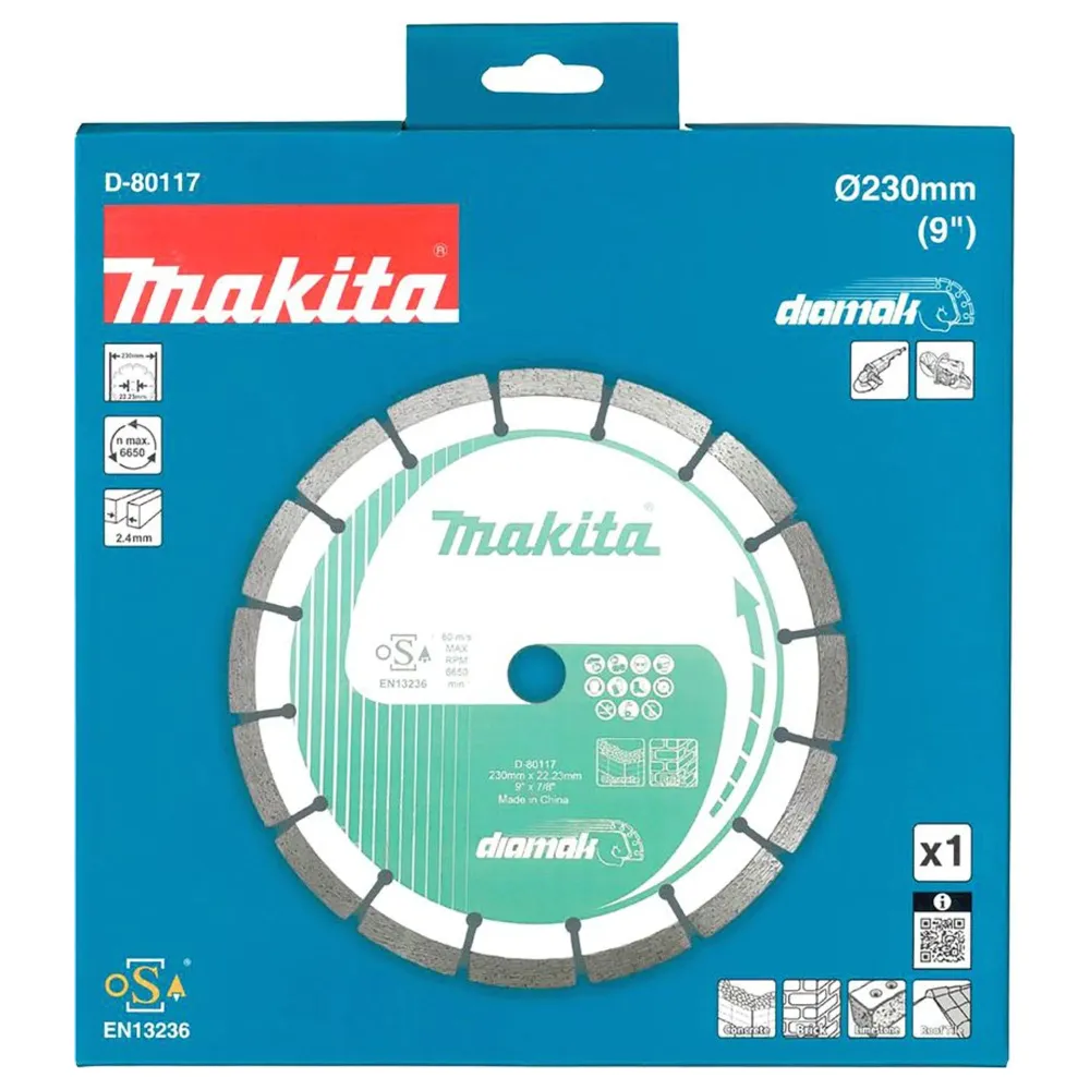 Disc diamantat segmentat Makita D-80117 230mm Multi-material