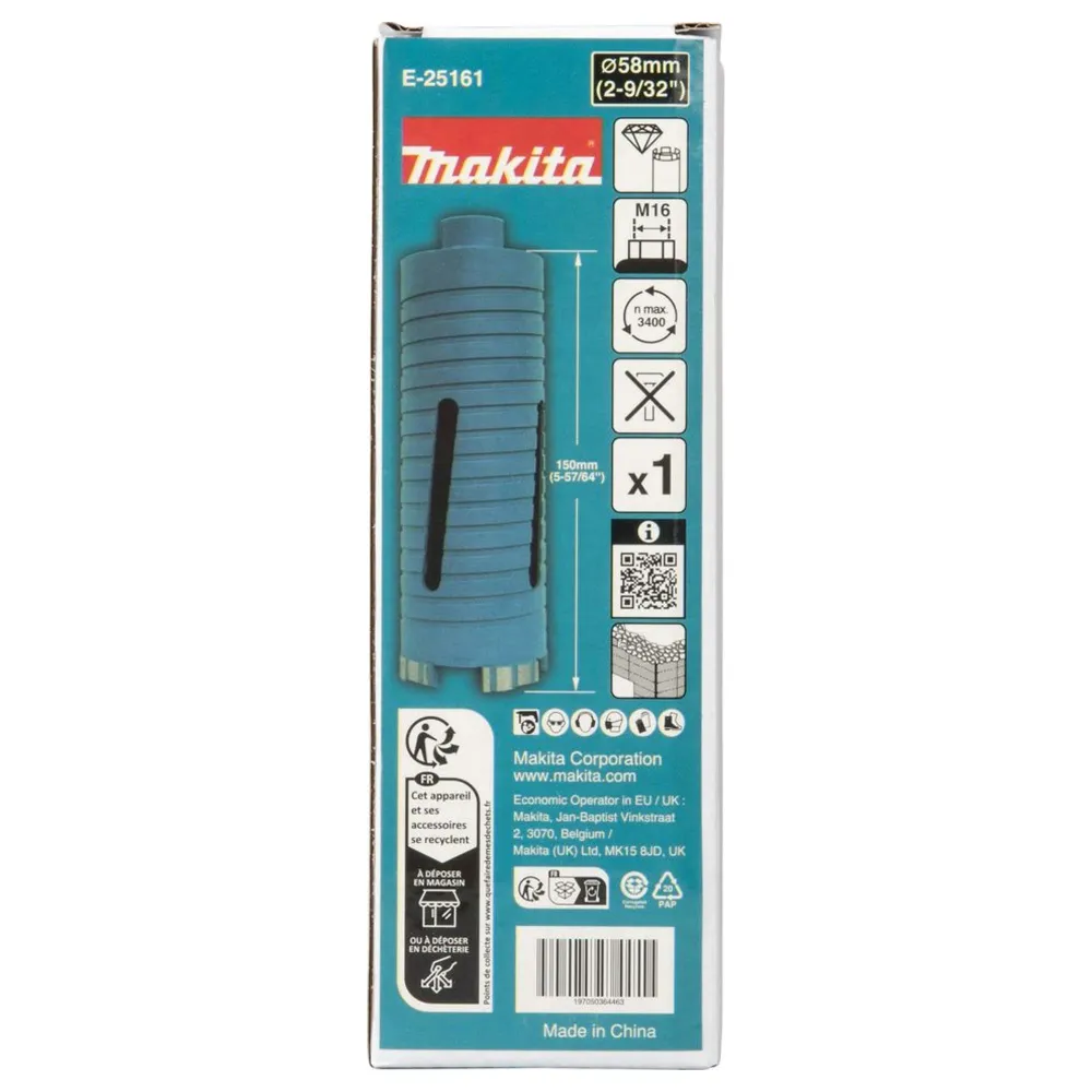 Coroana de diamant Makita E-25161 58mm M16