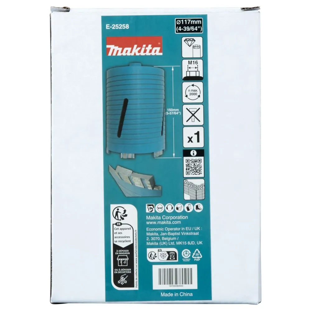 Coroana de diamant Makita E-25258 117mm M16