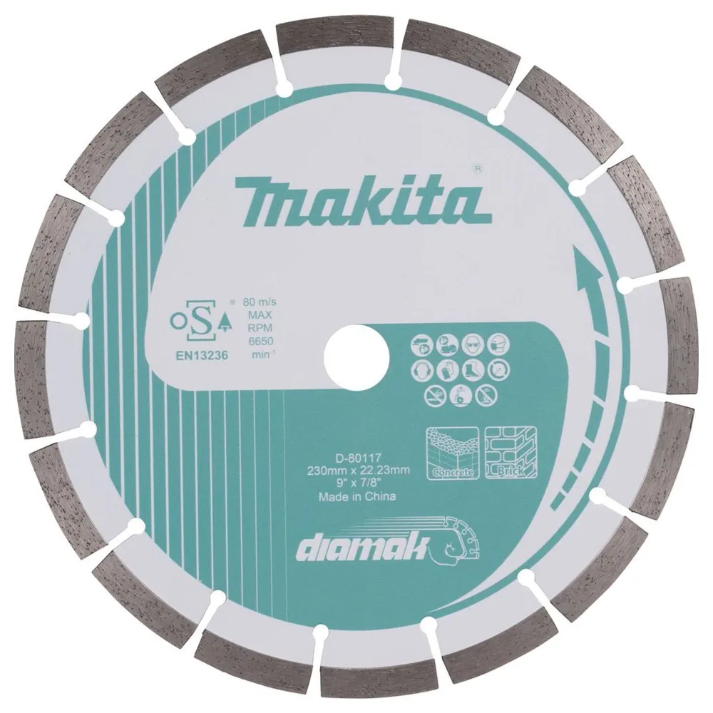 Disc diamantat segmentat Makita D-80117 230mm Multi-material