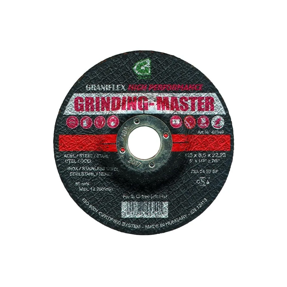 Disc de polizare pentru otel profilat si inox Graniflex Grinding-Master 230x6.5x22,23