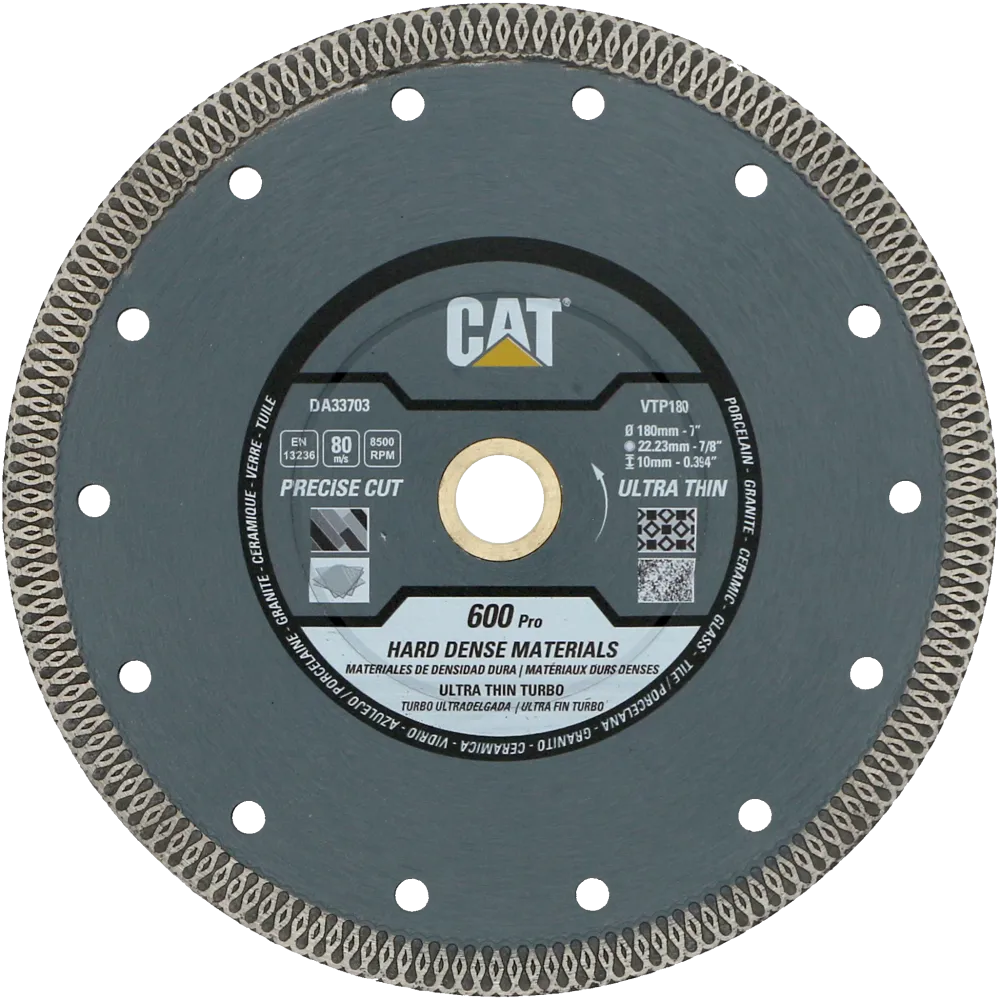 Disc diamantat CAT armat pentru materiale dure, 115 mm, 600 PRO CORE, Model DA33700