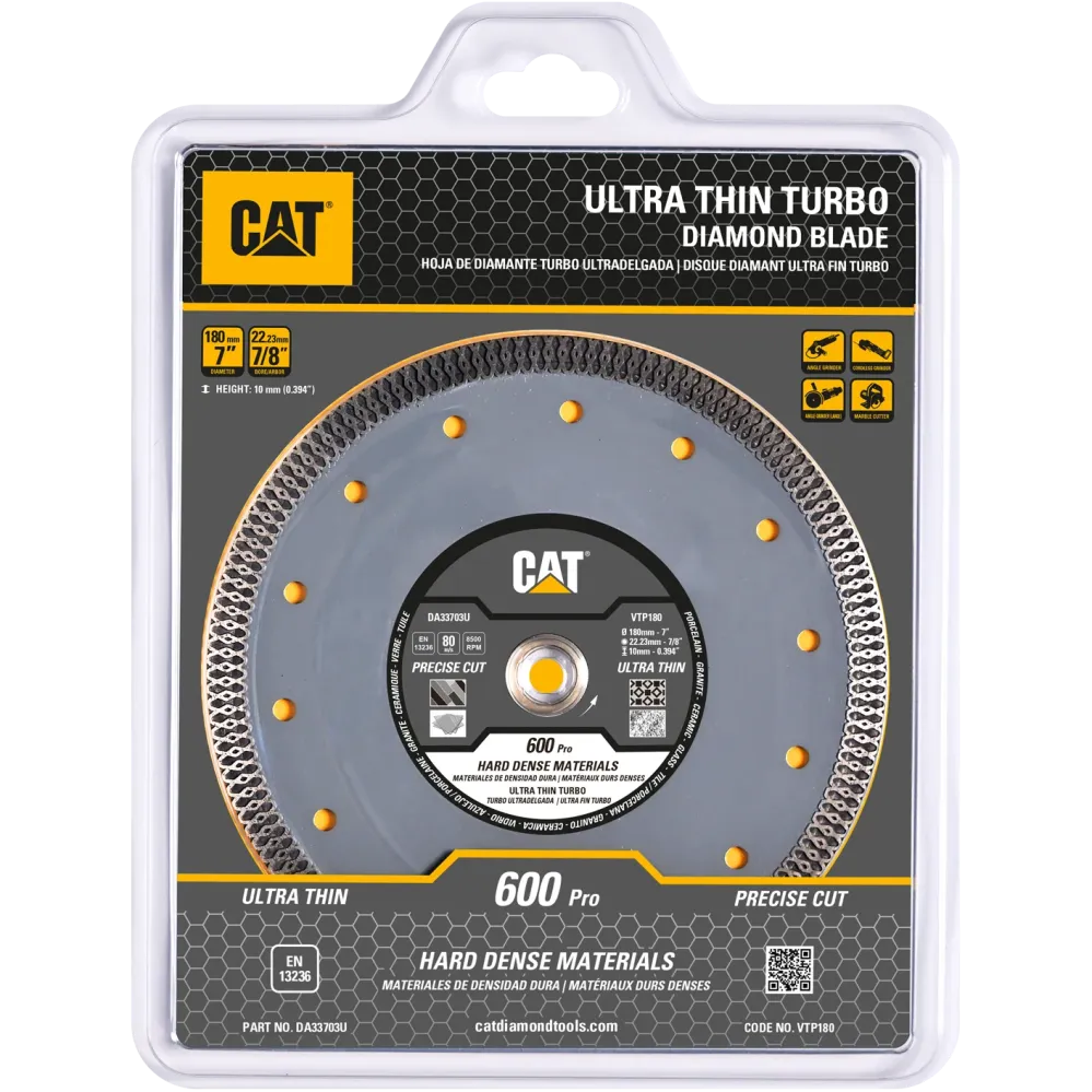 Disc diamantat CAT armat pentru materiale dure, 125 mm, 600 PRO CORE, Model DA33701