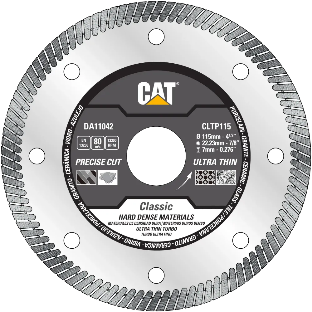 Disc diamantat CAT clasic pentru materiale dense, 125 mm, Model DA11043