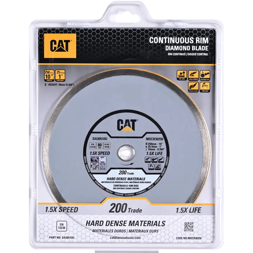Disc diamantat CAT continuu pentru ceramica/portelan, 125 mm, 200 TRADE, Model DA30505