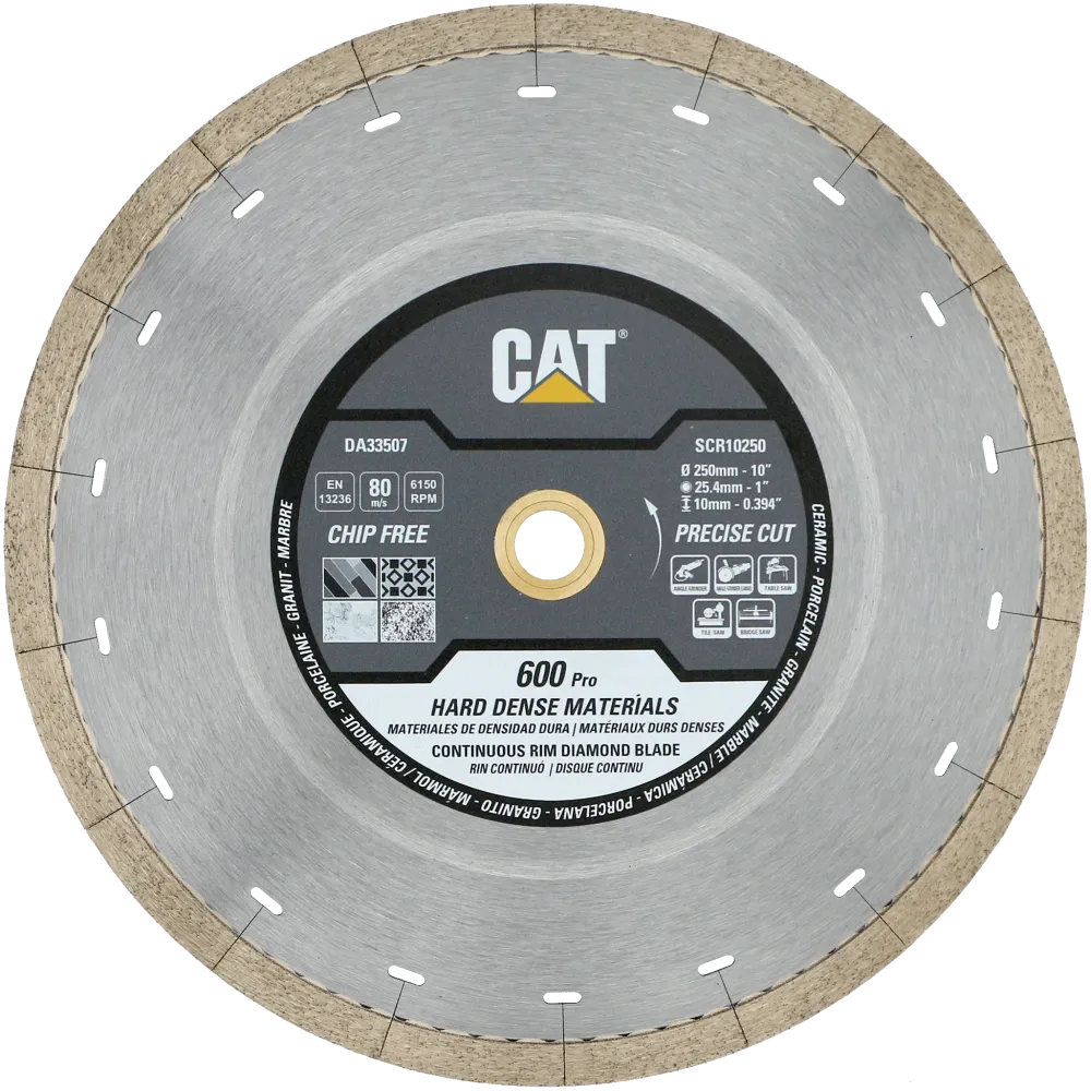 Disc diamantat CAT continuu pentru materiale dense, 350 mm, 600 PRO SILENT, Model DA33509