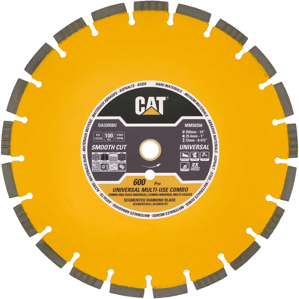 Disc diamantat CAT pentru uz universal, 350 mm, 600 PRO, Model DA33058