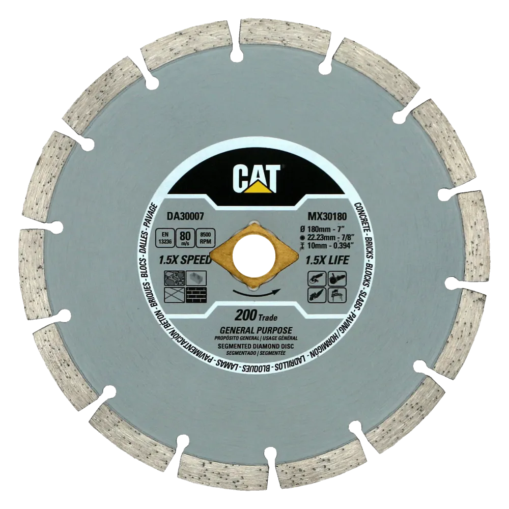 Disc diamantat CAT segmentat pentru uz general, 150 mm, 200 TRADE, Model DA30006