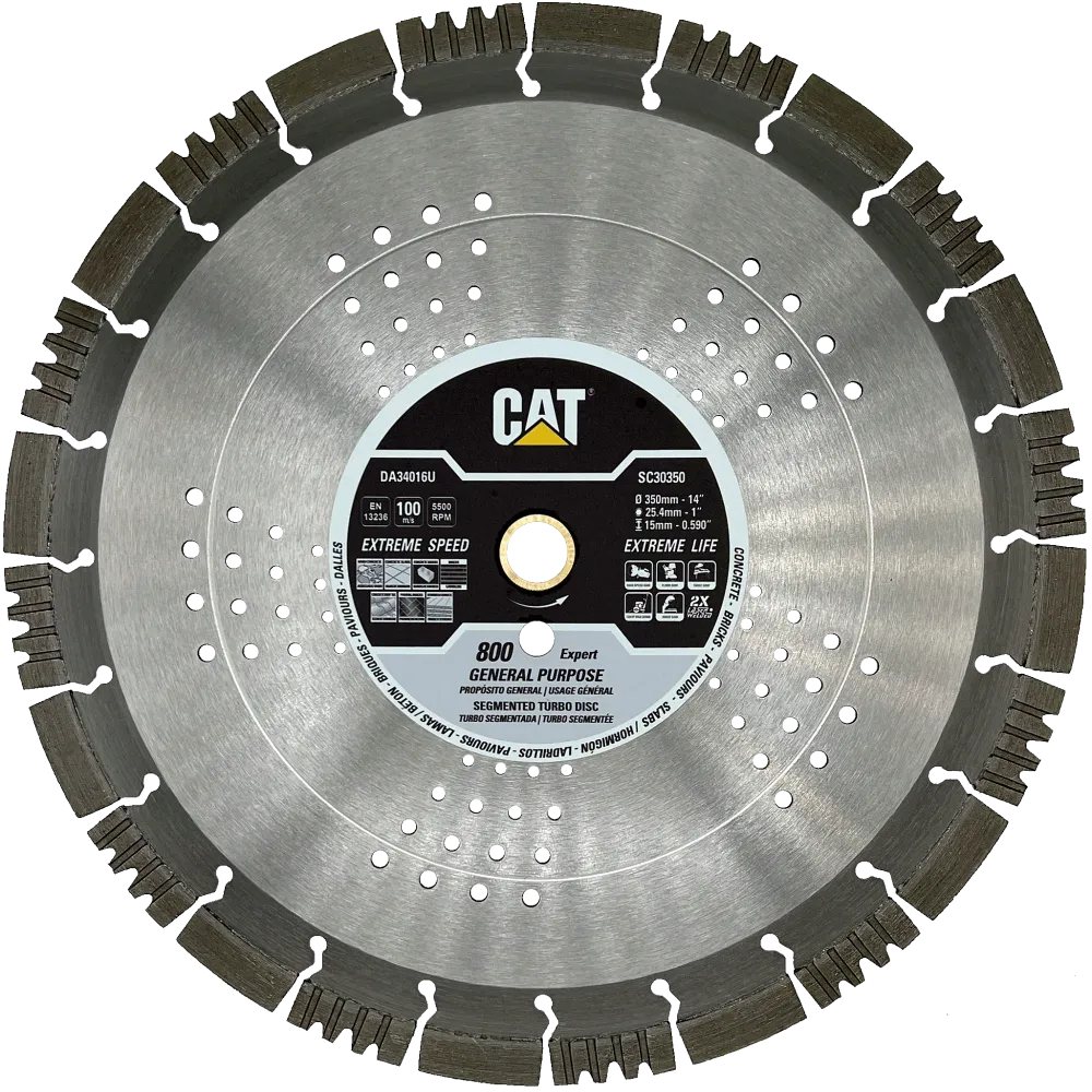 Disc diamantat CAT segmentat pentru uz general, 125 mm, 800 EXPERT, Model DA34012