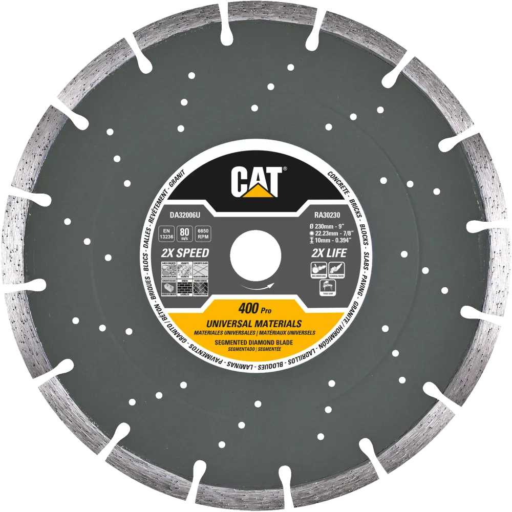Disc diamantat CAT segmentat pentru uz universal, 125 mm, 400 PRO, Model DA32003