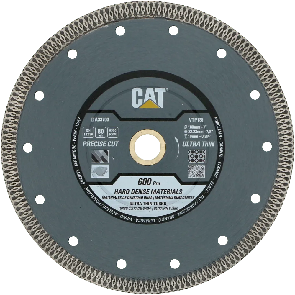 RESIGILAT: Disc diamantat CAT armat pentru materiale dure, 115 mm, 600 PRO CORE, Model DA33700