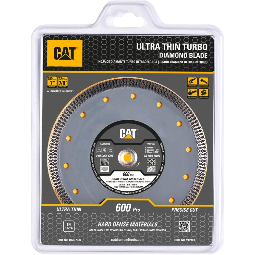 RESIGILAT: Disc diamantat CAT armat pentru materiale dure, 115 mm, 600 PRO CORE, Model DA33700