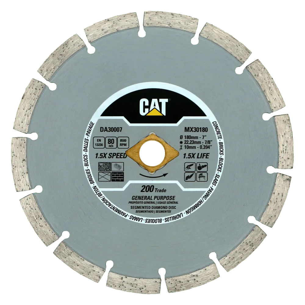 RESIGILAT: Disc diamantat CAT segmentat pentru uz general, 230 mm, 200 TRADE, Model DA30008
