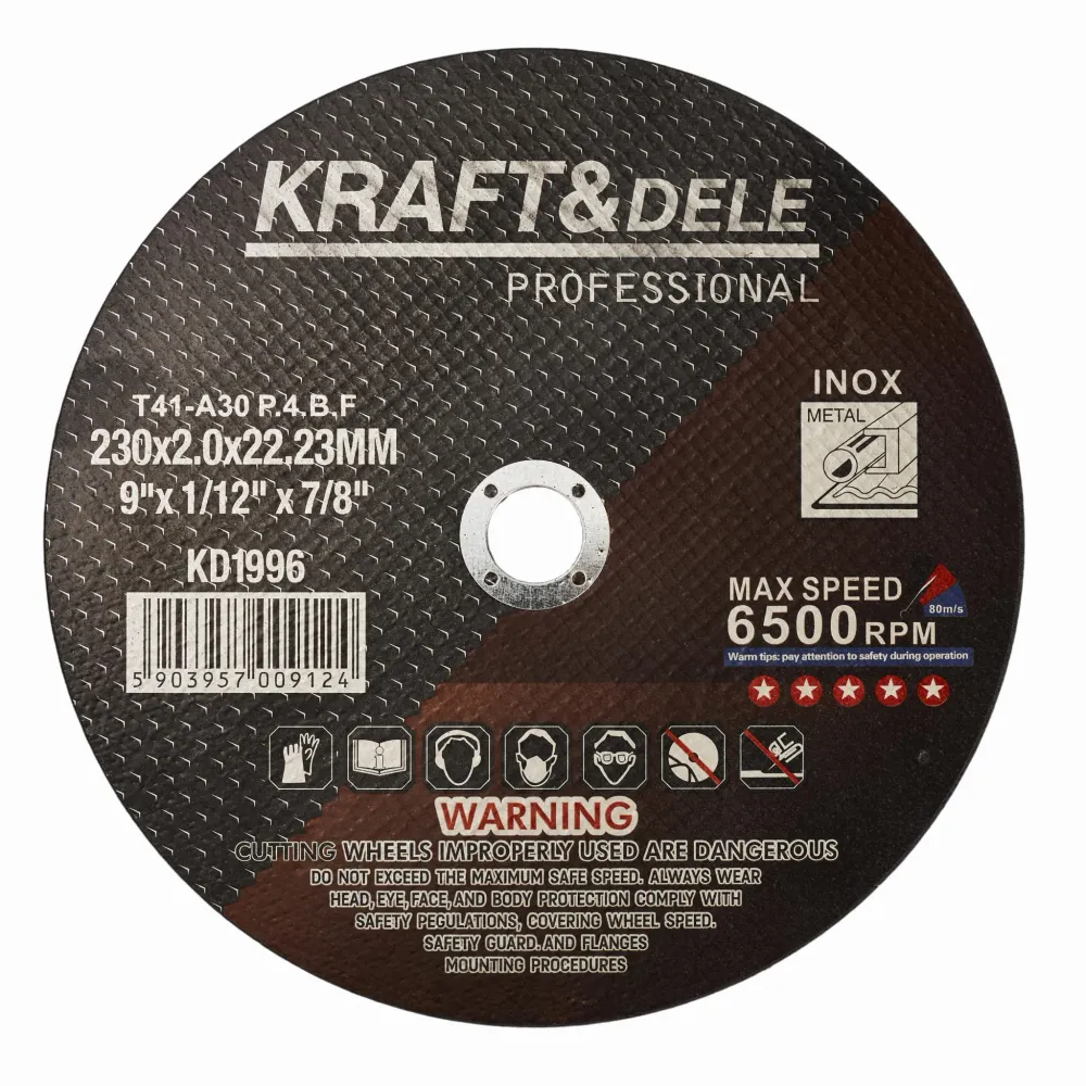 Disc Taiere Metal 230mm Set 25 buc, Kraft&Dele KD1996