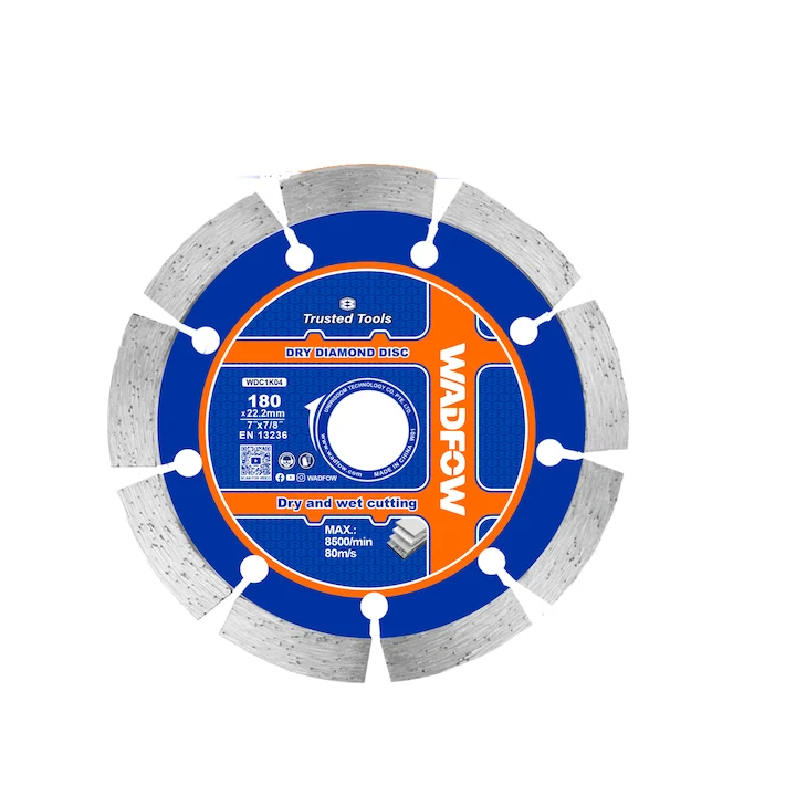 Disc debitare beton Wadfow, dimensiune 180x22.2mm