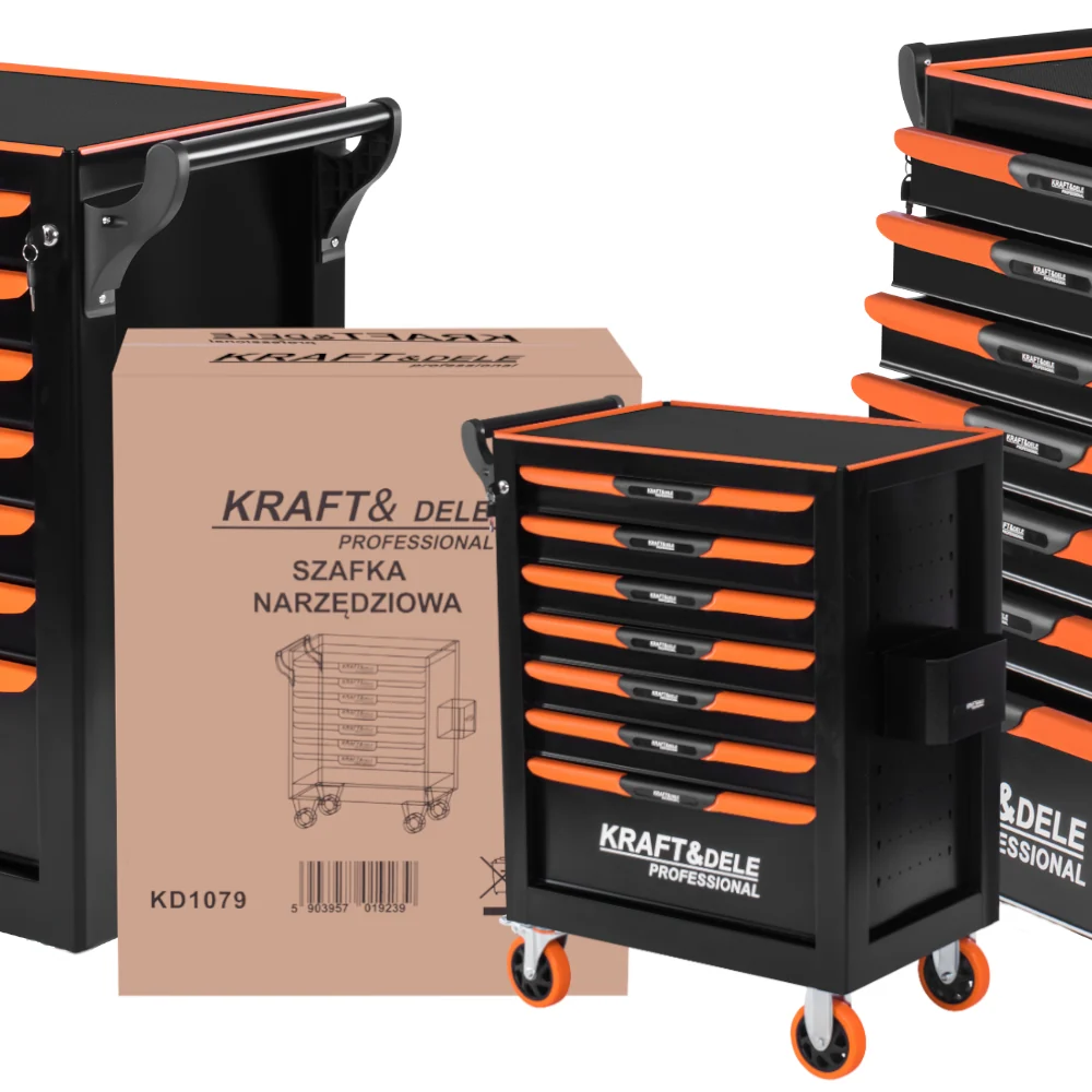Dulap Scule 7 Sertare 45kg Roti 5", Kraft&Dele KD1079