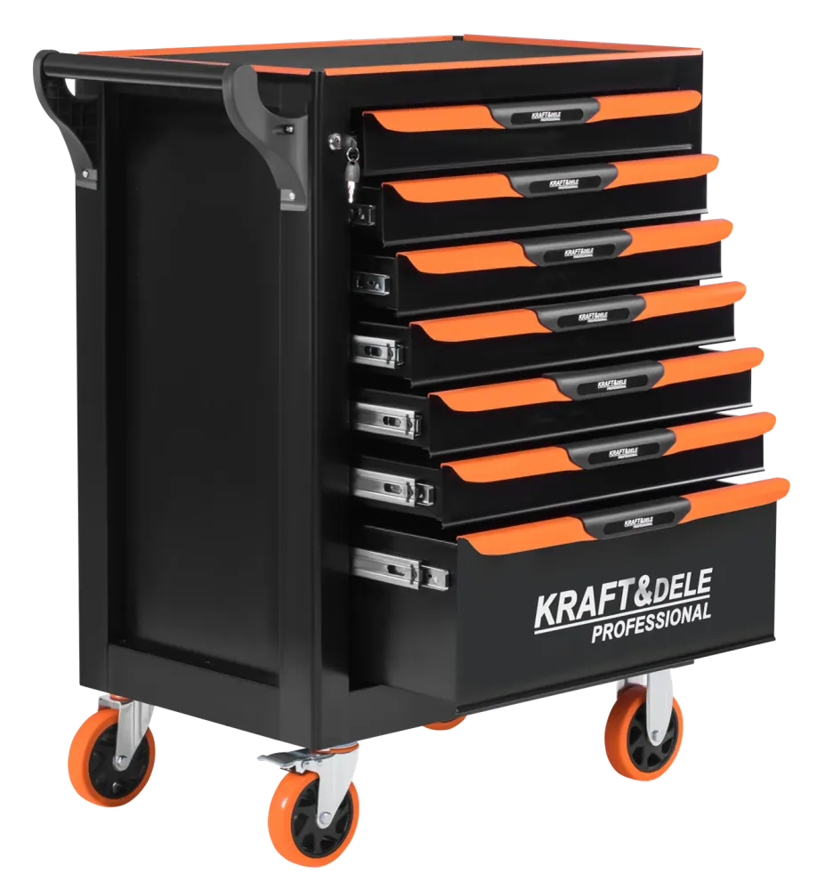 Dulap Scule 7 Sertare 45kg Roti 5", Kraft&Dele KD1079