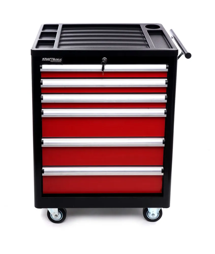 Dulap Scule 6 Sertare 70x48x83.5 cm 15 kg cu Roti, Kraft&Dele KD370