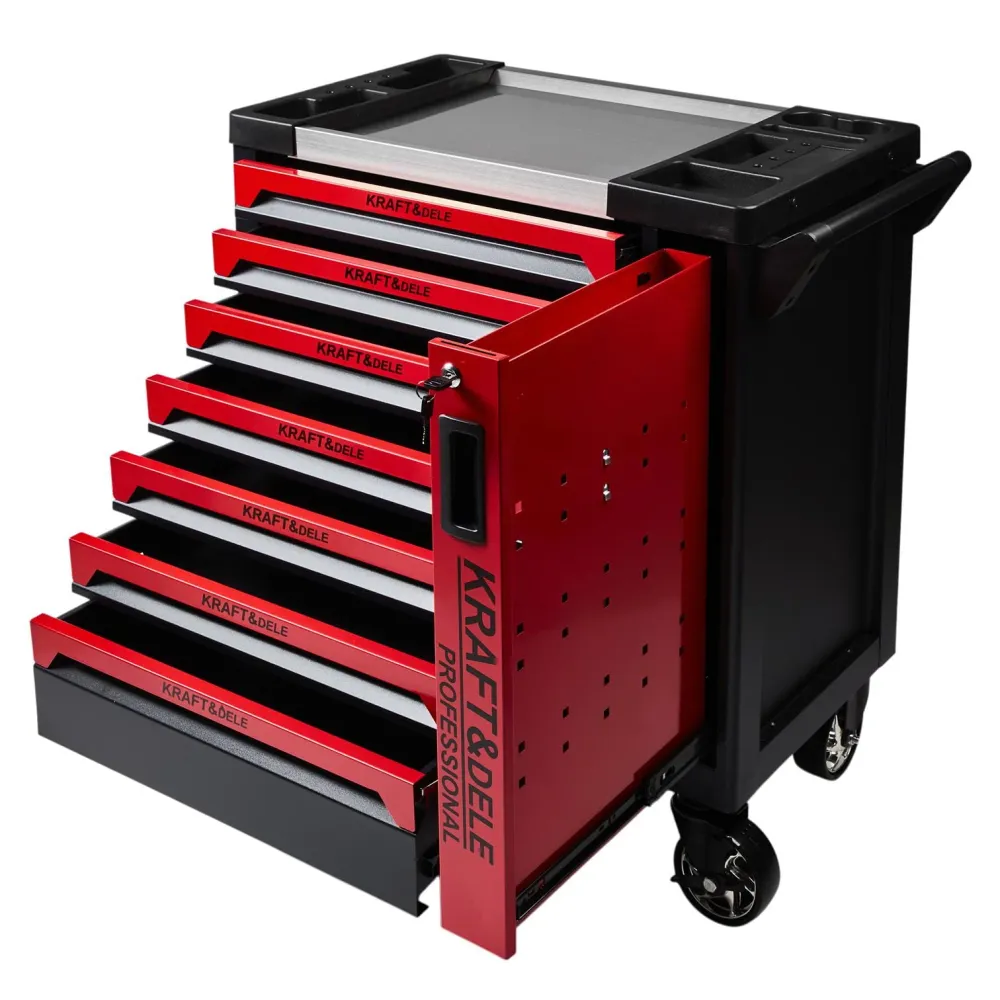 Dulap Scule 9 Sertare cu Roti Blocare, Kraft&Dele KD1078