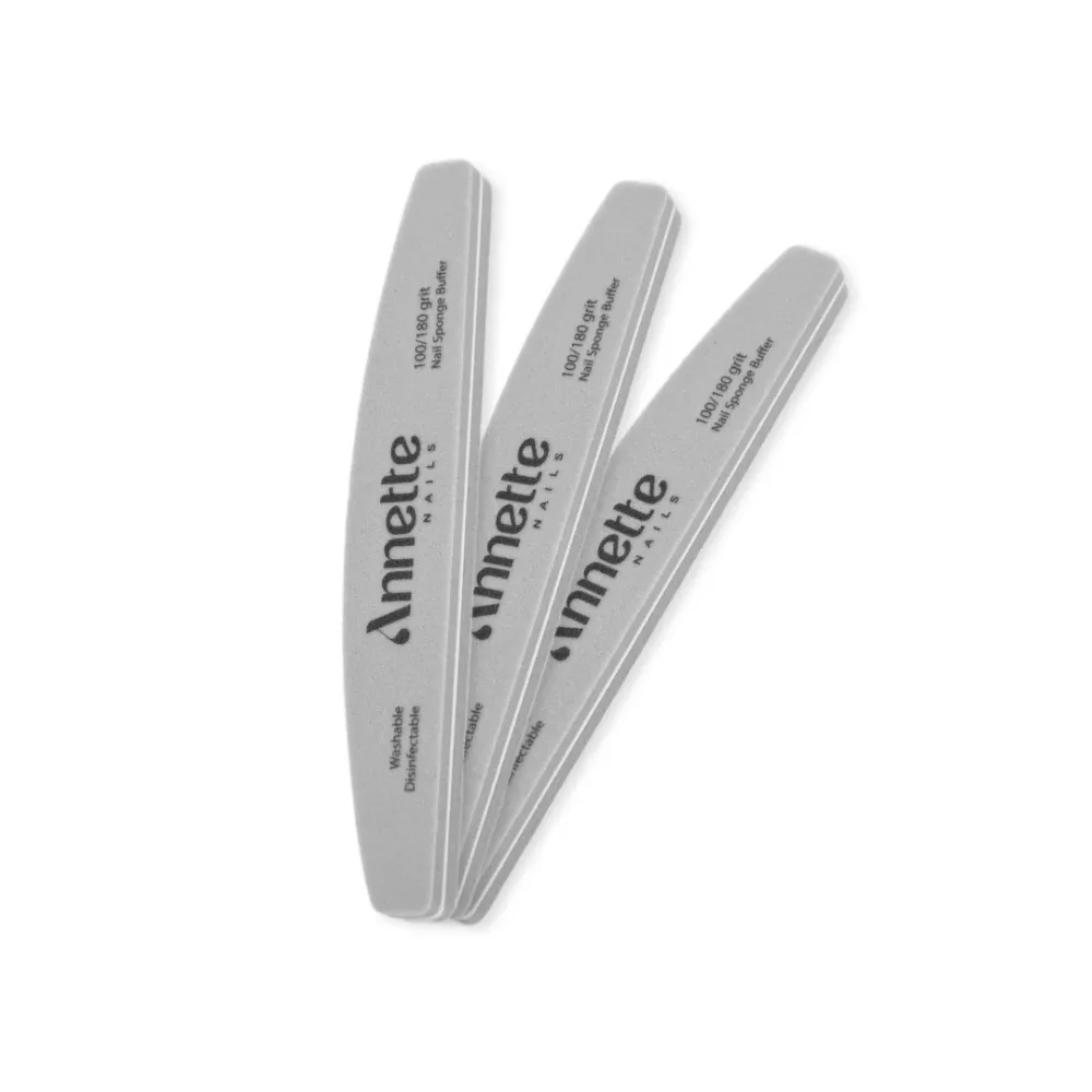 Pila Buffer Unghii Semiluna 100/180 grit Annette Nails PBF-02-100/180