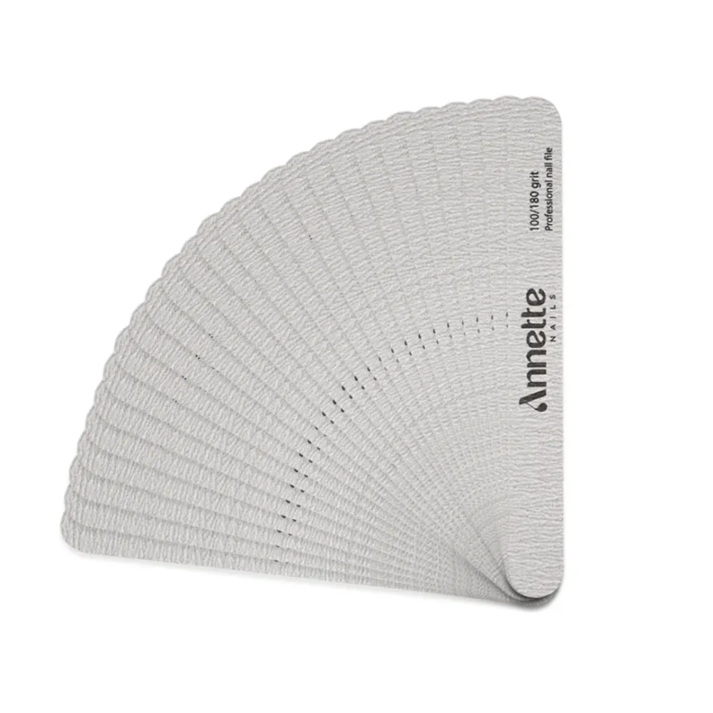 Set Pile Unghii din Lemn Ovale 50 buc 100/180 grit Zebra Annette Nails PWD-02-100/180Z-S50