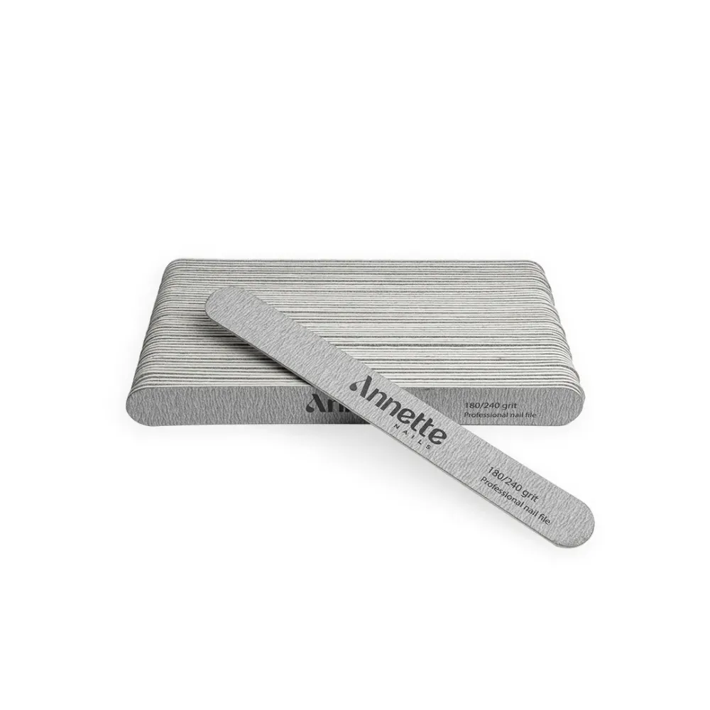 Set Pile Unghii din Lemn Ovale 50 buc 180/240 grit Zebra Annette Nails PWD-02-180/240Z-S50
